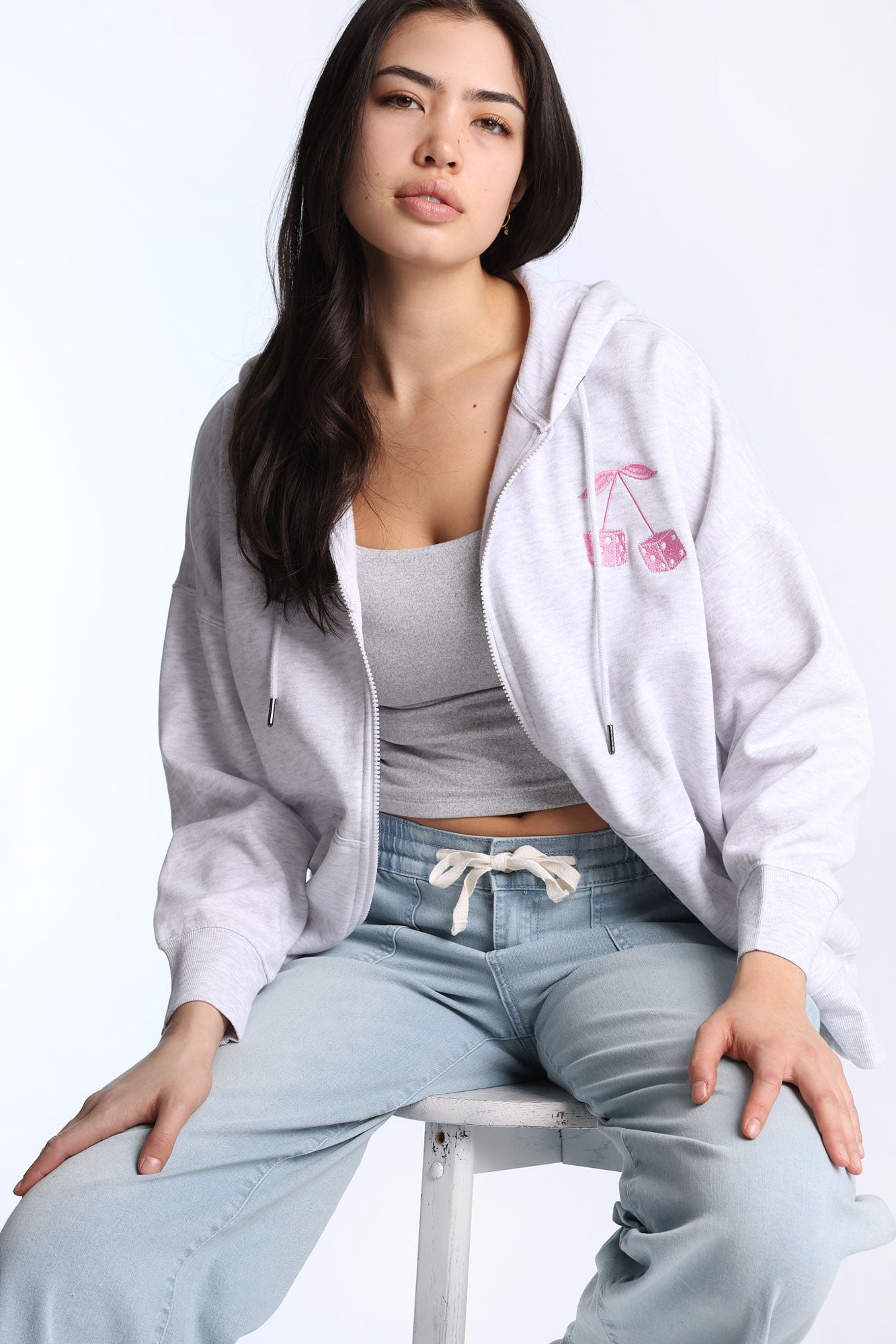 Oversized Zip-Up Hoodie – Bluenotes