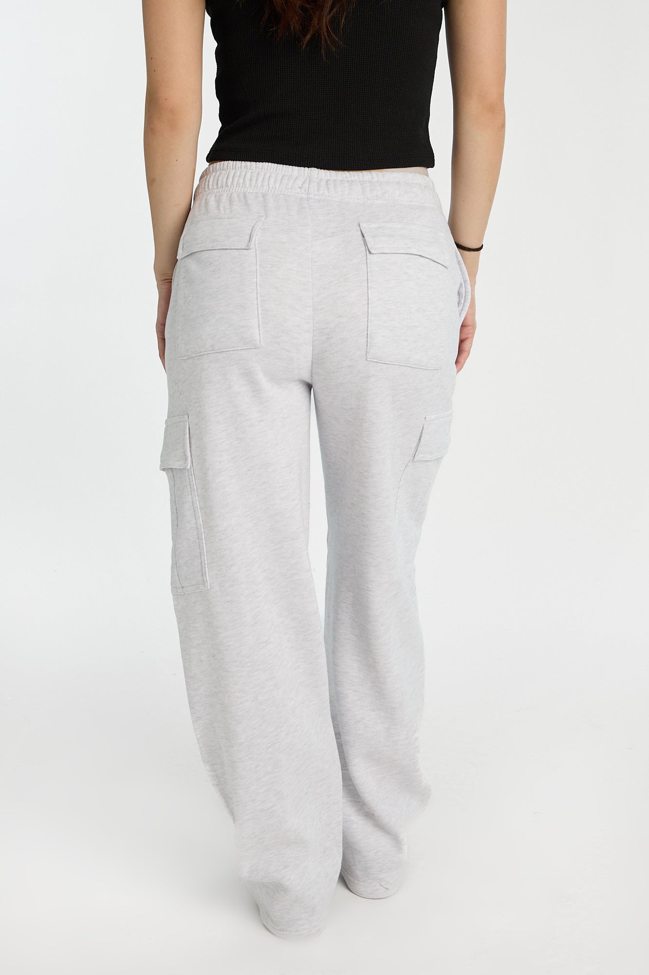 Wide Leg Cargo Sweatpants