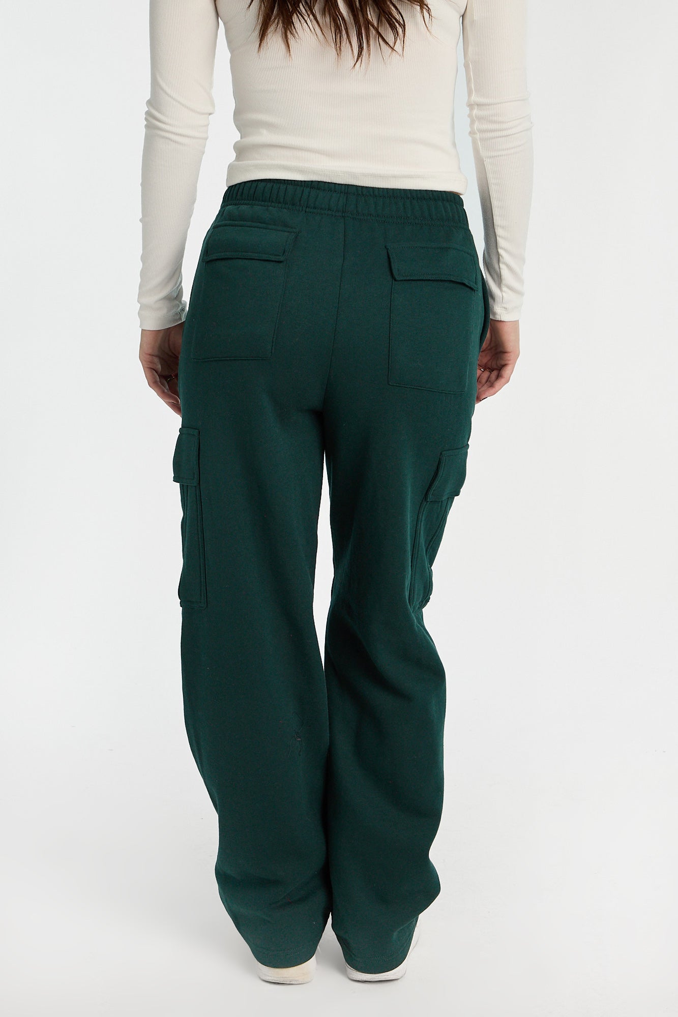Wide Leg Cargo Sweatpants