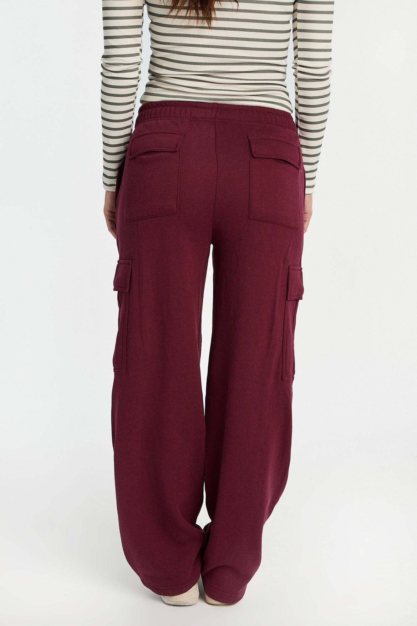 Wide Leg Cargo Sweatpants