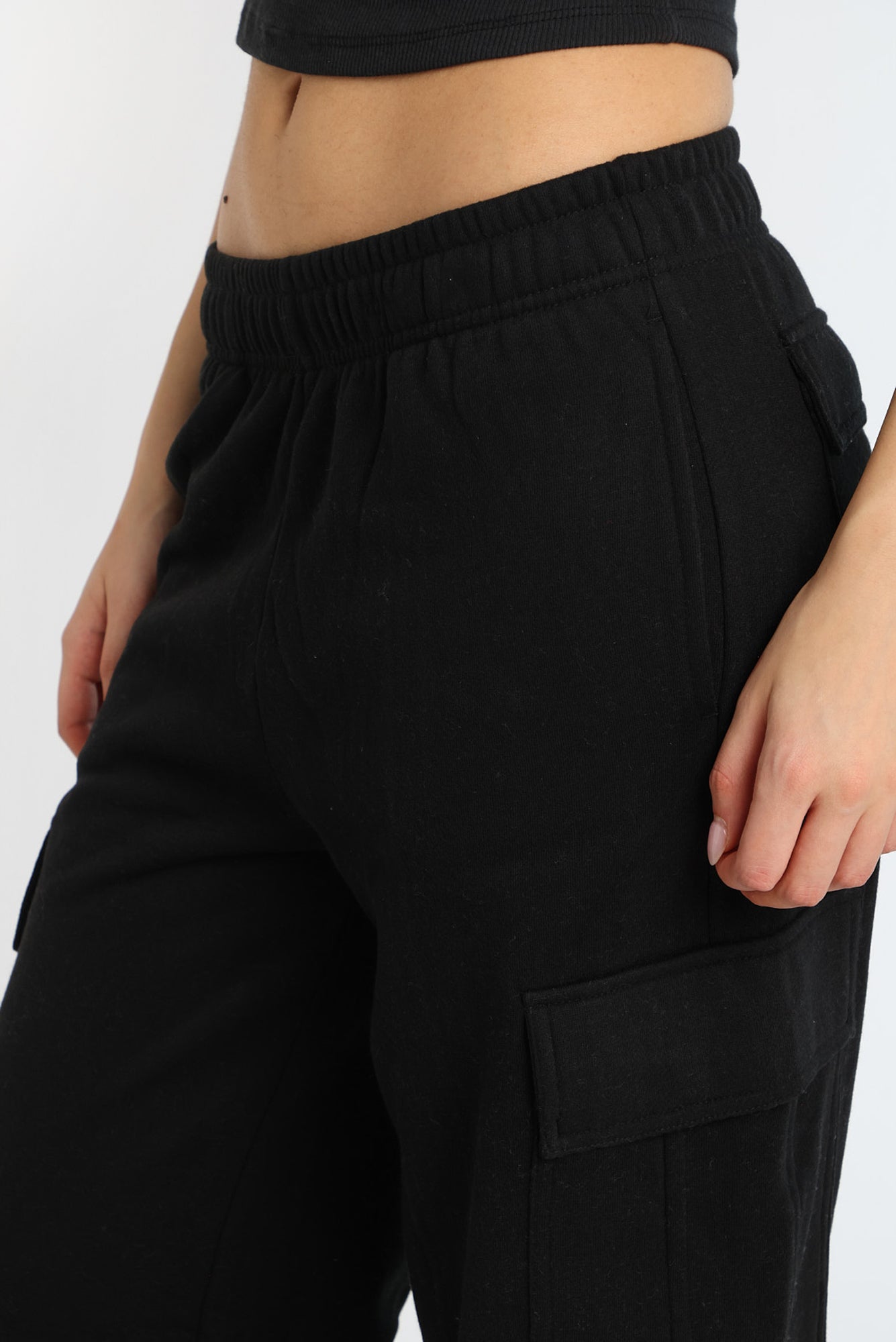 Cargo Wide Leg Sweatpants