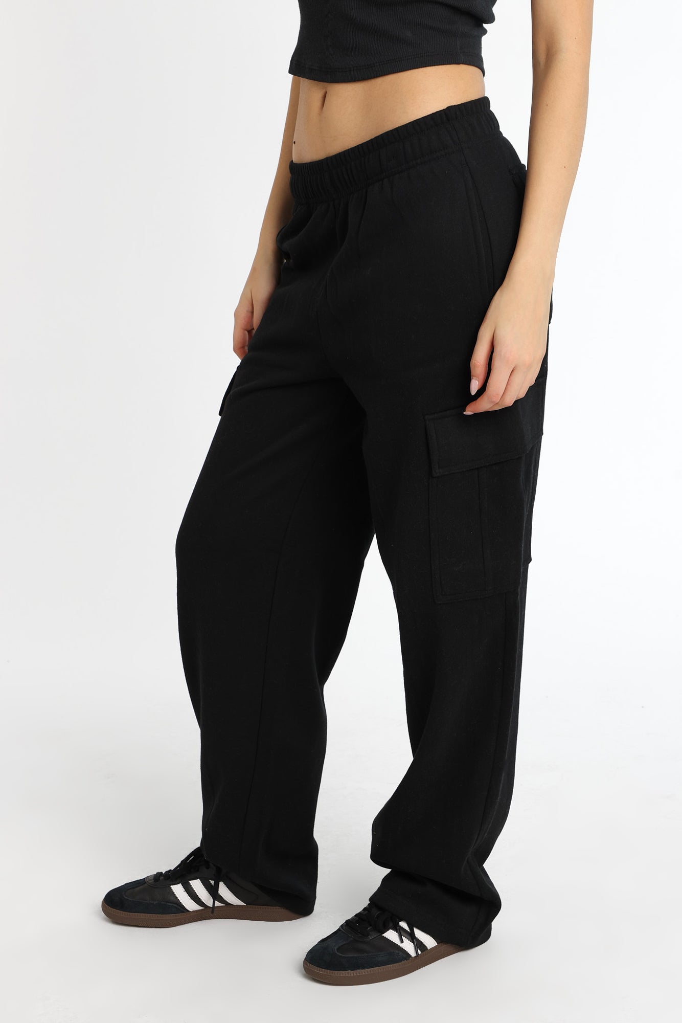 Cargo Wide Leg Sweatpants