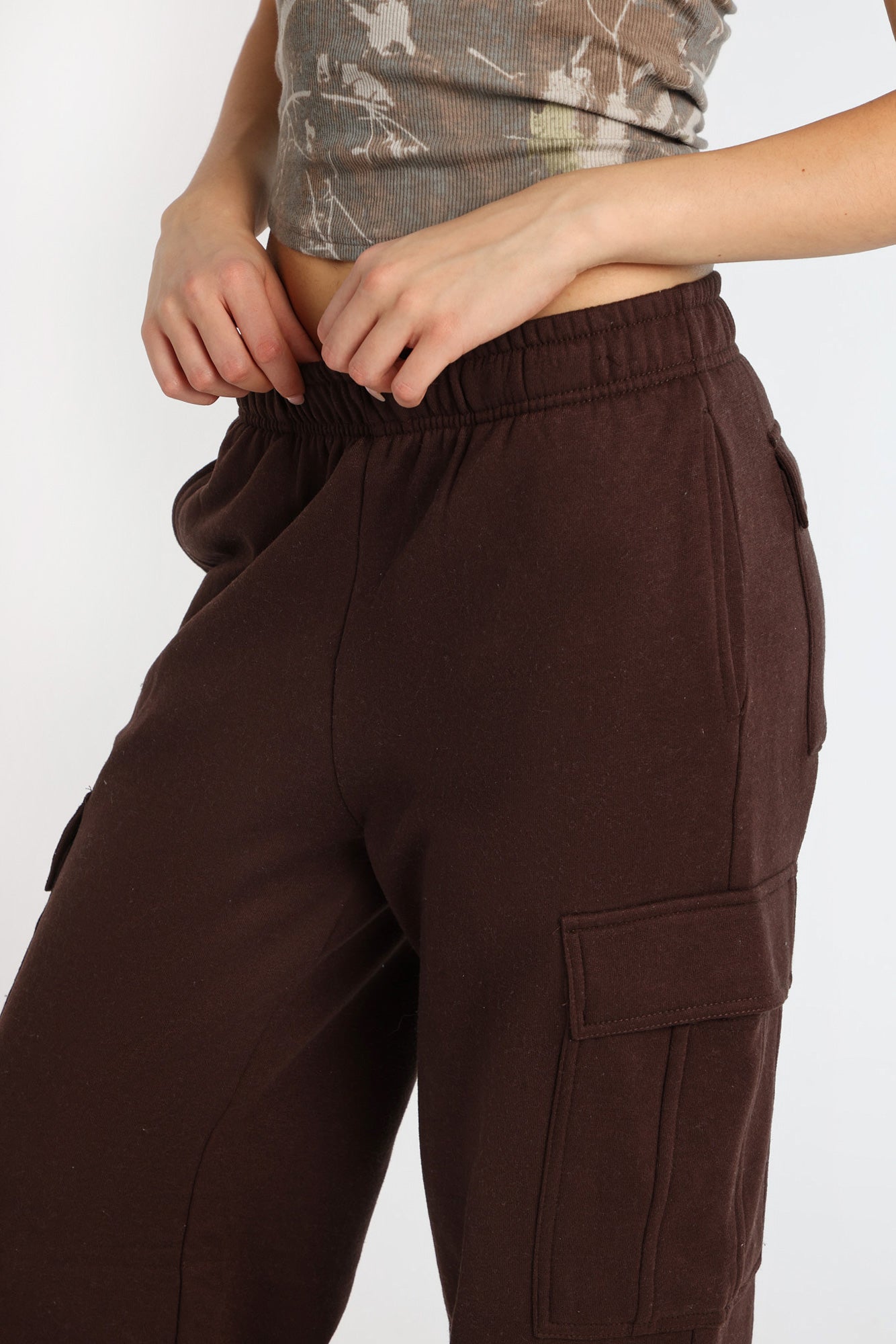 Cargo Wide Leg Sweatpants