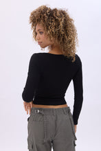 Ribbed Long Sleeve Henley Top thumbnail 5