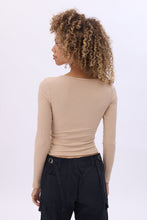 Ribbed Long Sleeve Henley Top thumbnail 13