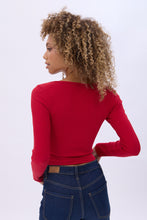 Ribbed Long Sleeve Henley Top thumbnail 20