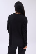 Waffle Knit Oversized Long Sleeve Tee thumbnail 9