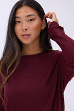 Waffle Knit Oversized Long Sleeve Tee thumbnail 19