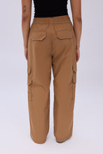 High Rise Wide Leg Cargo Twill Pants thumbnail 4