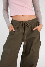 Mid Rise Cargo Barrel Twill Pants thumbnail 11