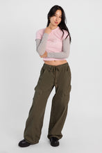 Mid Rise Cargo Barrel Twill Pants thumbnail 13