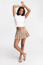 Low Rise Pleated Twill Skort thumbnail 5