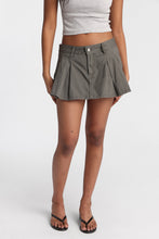 Low Rise Pleated Twill Skort thumbnail 6