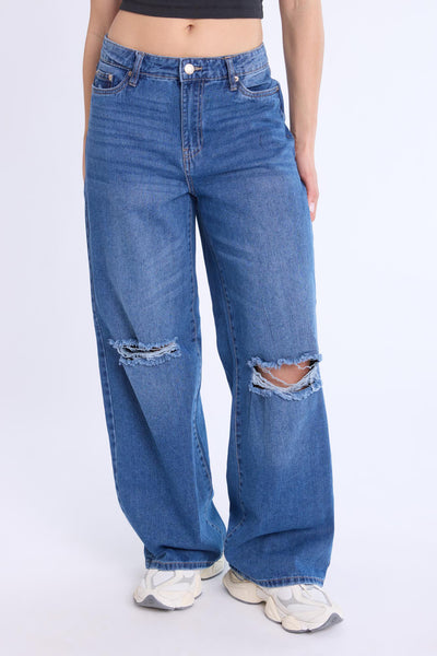 【na.e】Wide Loose Jeans Deep Blue S 通常丈 Wide Loose Jeans _Deep Blue | Na.e