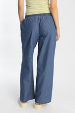Chambray Drawstring Wide Leg Pants thumbnail 3