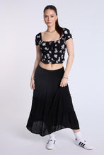 Jupe maxi smockée étagée thumbnail 2