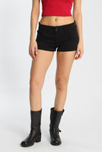 Low Rise Twill Mini Shorts thumbnail 6