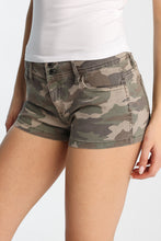 Low Rise Twill Mini Shorts thumbnail 1