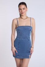 Strapless Denim Mini Dress thumbnail 8
