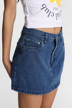 High Rise Denim Mini Skirt thumbnail 6