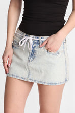 Low Rise Shoelace Belt Denim Skort thumbnail 3