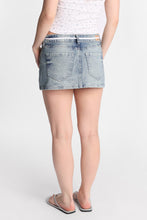 Low Rise Shoelace Belt Denim Skort thumbnail 7