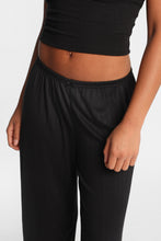 Pantalon pyjama à jambes larges en tricot pointelle thumbnail 10