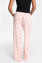 Pantalon pyjama à jambes larges en tricot pointelle thumbnail 2