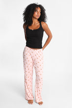 Pantalon pyjama à jambes larges en tricot pointelle thumbnail 3