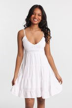 Crochet-Style Bodice Mini Dress thumbnail 1