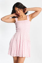Flutter Strap Tiered Smocked Mini Dress thumbnail 1