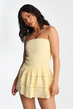 Strapless Smocked Mini Dress thumbnail 1