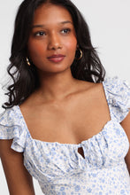 Tie-Back Flutter Sleeve Mini Dress thumbnail 3