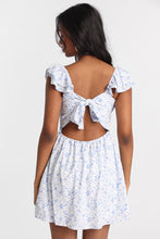 Tie-Back Flutter Sleeve Mini Dress thumbnail 2