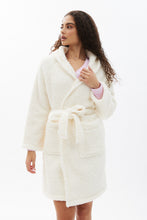 Sherpa Belted Hooded Robe thumbnail 1