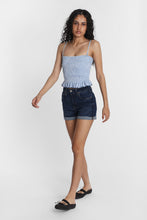 High Rise Midi Denim Shorts thumbnail 4