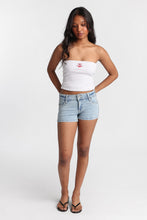 Embellished Low Rise Mini Denim Shorts thumbnail 4