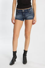 Low Rise Mini Denim Shorts thumbnail 2