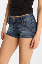 Low Rise Mini Denim Shorts thumbnail 1