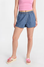 Low Rise Denim Pull-On Shorts thumbnail 1