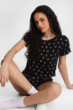 Ensemble t-shirt et shorts pyjama en tricot pointelle  imprimé thumbnail 8