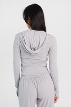 Cardigans à capuche boutonné à l'avant en tricot Pointelle thumbnail 4