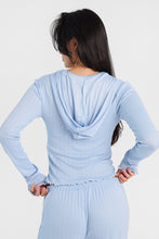 Cardigans à capuche boutonné à l'avant en tricot Pointelle thumbnail 11