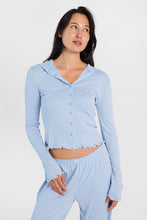 Cardigans à capuche boutonné à l'avant en tricot Pointelle thumbnail 9