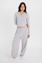 Pantalon pyjama à jambe ballon en tricot pointelle thumbnail 5
