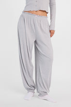 Pantalon pyjama à jambe ballon en tricot pointelle thumbnail 2