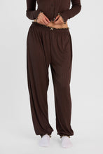 Pantalon pyjama à jambe ballon en tricot pointelle thumbnail 6