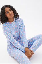 Printed Velour Pajama Set thumbnail 17
