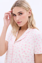 Super Soft Short Sleeve Button-Front Pajama Shirt thumbnail 3