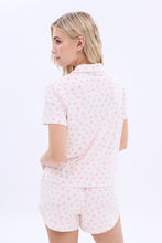 Super Soft Short Sleeve Button-Front Pajama Shirt thumbnail 4